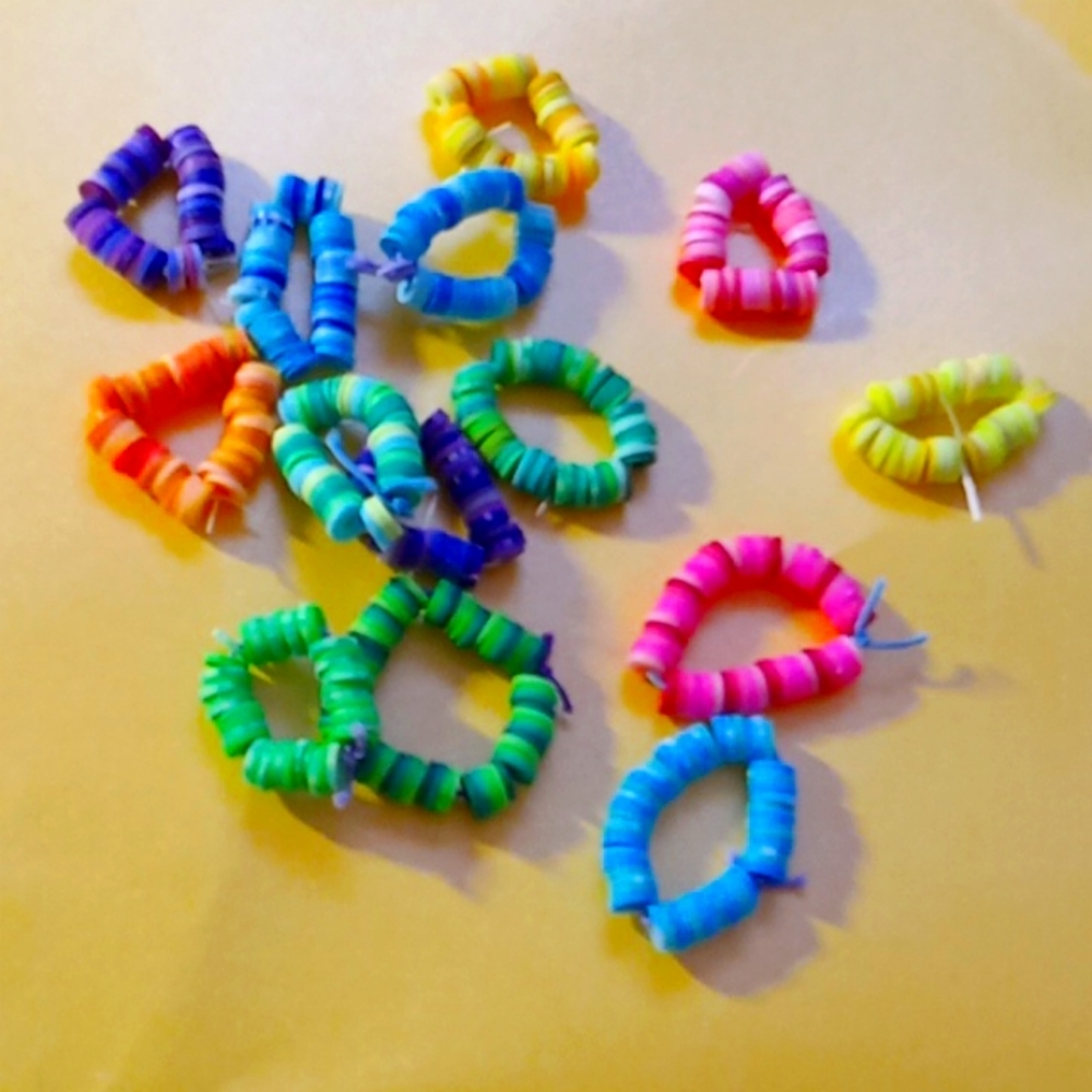 Clay bead rings 1 ring